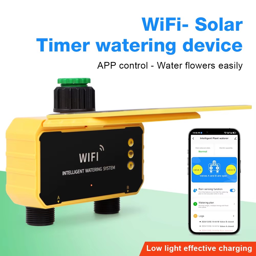 Wifi Irrigation Timer - 1/2 Outlet WIFI Solar Irrigation Timing