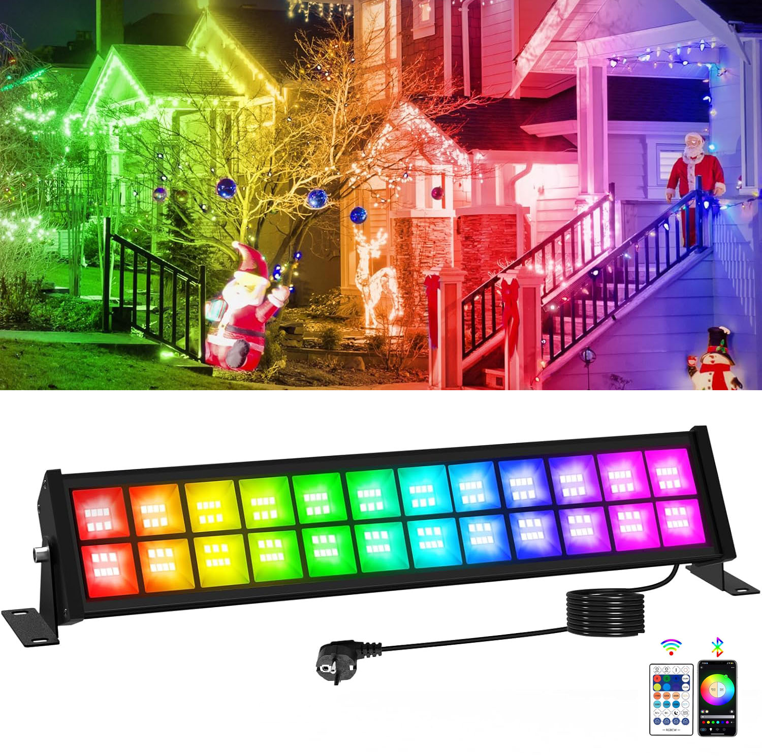 Smart Garden Lights Uk - Lampu Sorot LED RGB 50/72W dengan