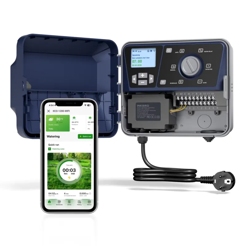 Wifi Irrigation Timer - Pengontrol Sprinkler Pintar Inkbird 12 Stasiun