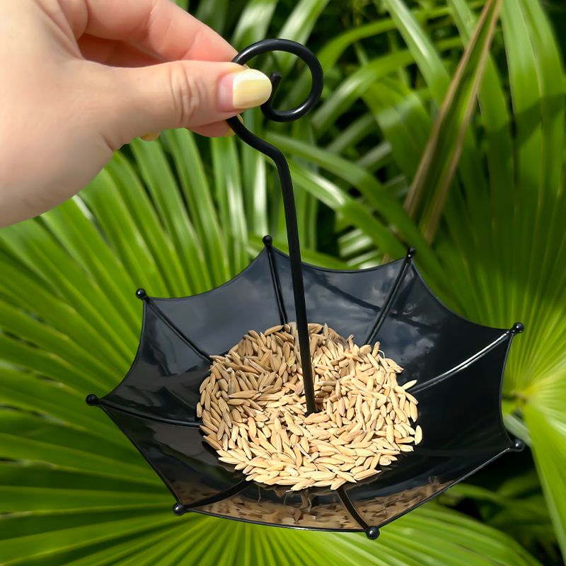 Smart Garden Umbrella - Tempat Makan Burung Bentuk Payung Perunggu