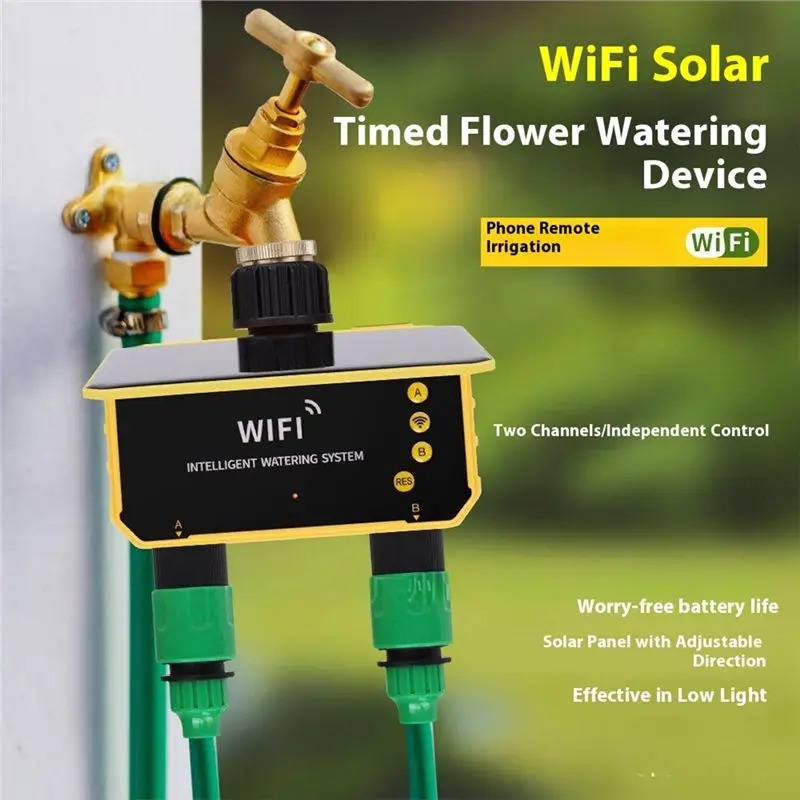 1/2 Outlet WIFI Solar Irrigati - Wifi Irrigation Timer ulasan dan harga