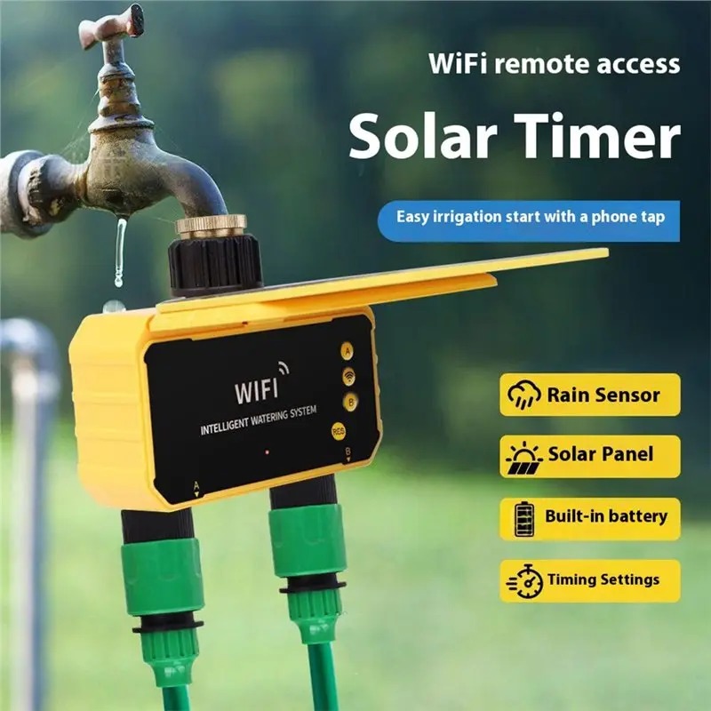 1/2 Outlet WIFI Solar Irrigati - Wifi Irrigation Timer ulasan dan harga