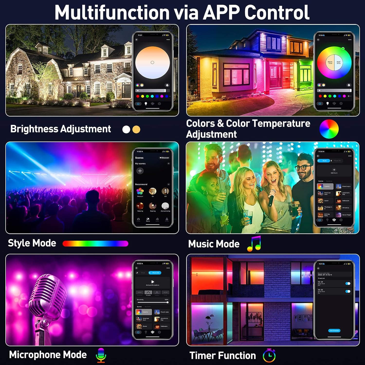 Lampu Sorot LED RGB 50/72W den - Smart Garden Lights Uk ulasan dan harga