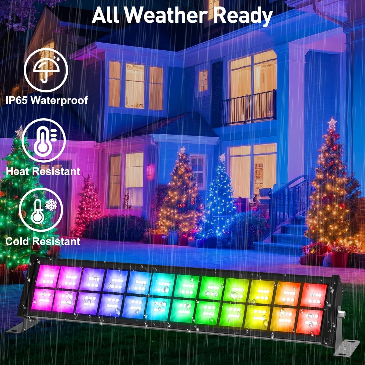 Lampu Sorot LED RGB 50/72W den - Smart Garden Lights Uk ulasan dan harga