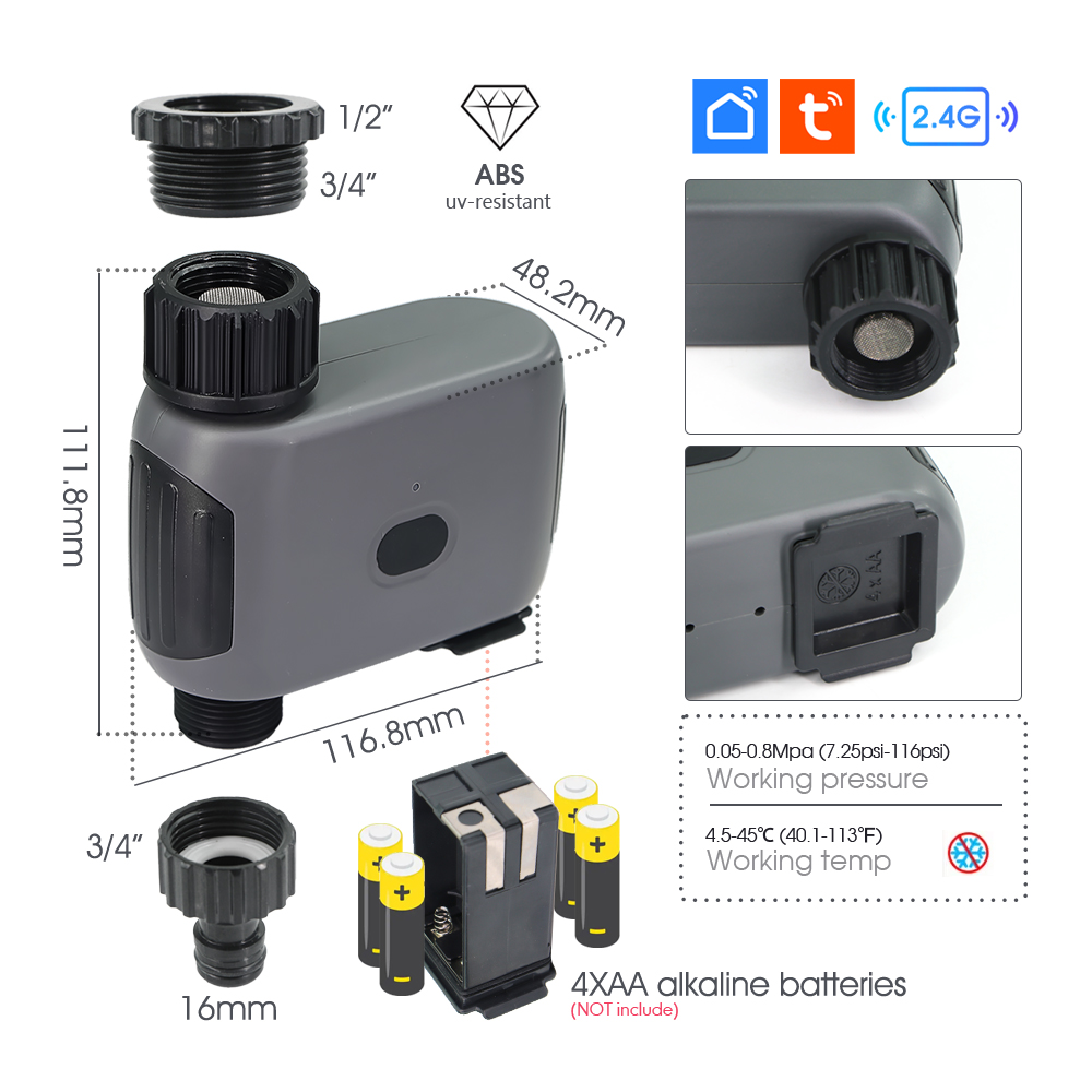 Tuya Smart Wifi Timer Sistem P - Wifi Irrigation Timer ulasan dan harga