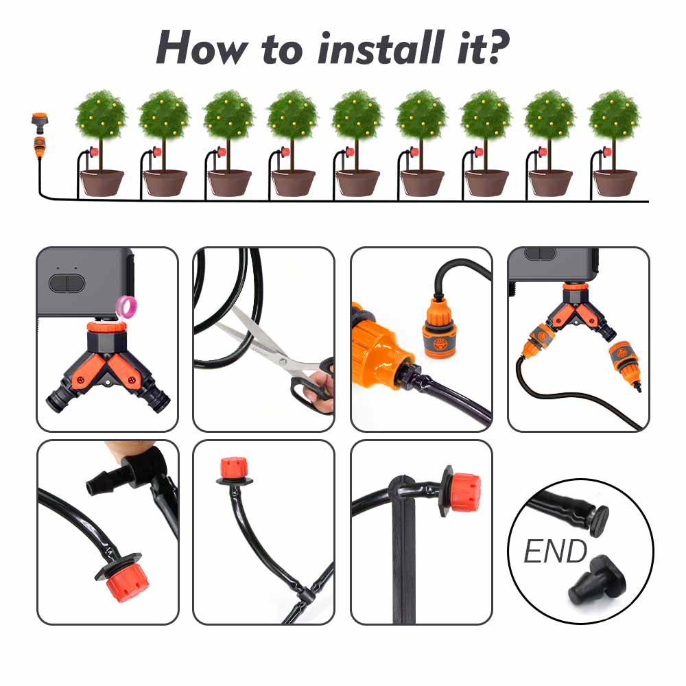 Set Irigasi Otomatis dengan Ko - Smart Garden Watering Can ulasan dan harga