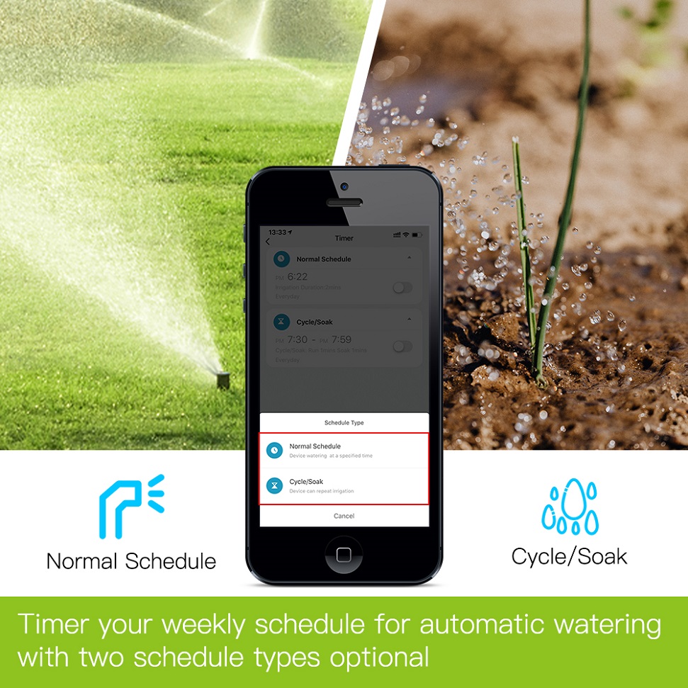 Katup BLuetooth, sistem penyir - Smart Garden Watering Can ulasan dan harga
