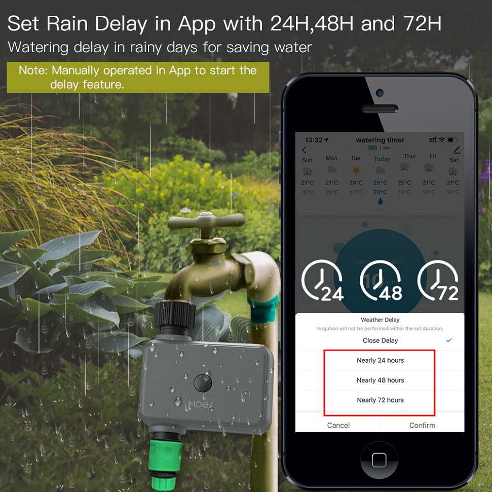 Katup BLuetooth, sistem penyir - Smart Garden Watering Can ulasan dan harga