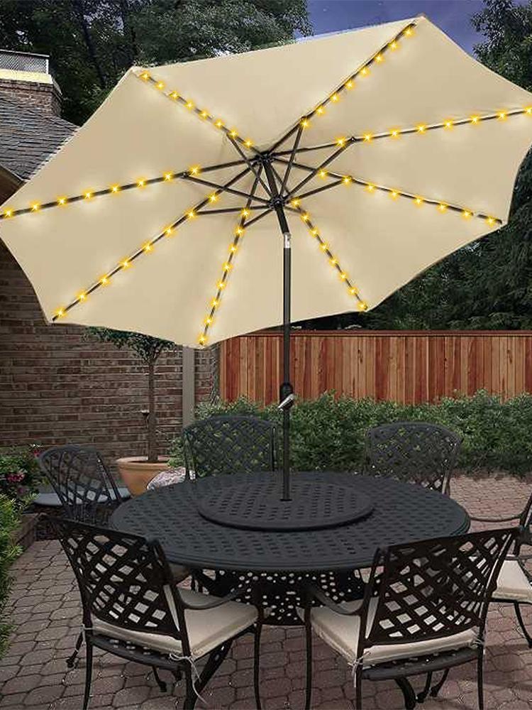 Lampu Payung LED 104 dengan 8  - Smart Garden Umbrella ulasan dan harga