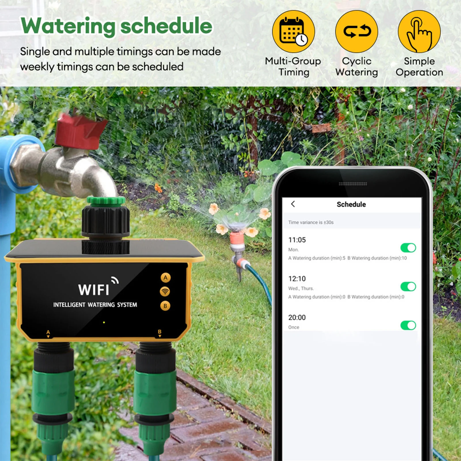 Timer Irigasi Cerdas WiFi Tena - Wifi Irrigation Timer ulasan dan harga