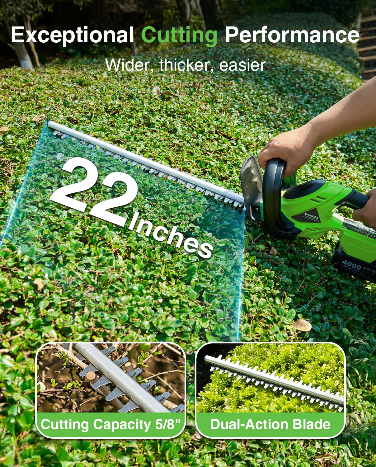 TaskStar Cordless Hedge Trimme - Smart Garden Edging ulasan dan harga