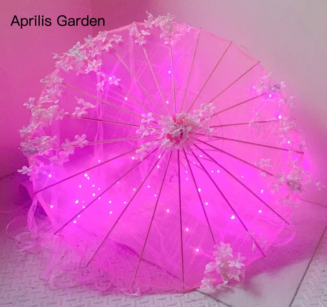 LED Benang Sutra Kain Renda De - Smart Garden Umbrella ulasan dan harga
