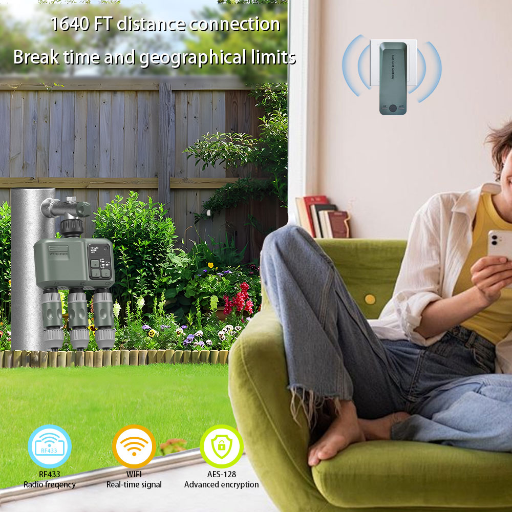 Tuya Wifi+RF433 Timer Air 3-ou - Wifi Irrigation Timer ulasan dan harga