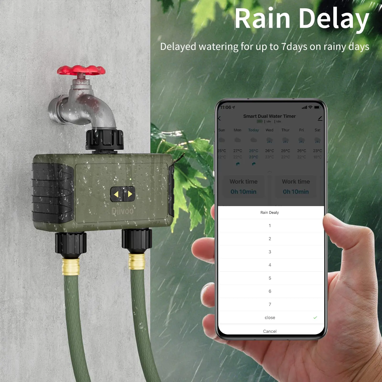 Diivoo Penyiram Otomatis denga - Smart Garden Watering Can ulasan dan harga